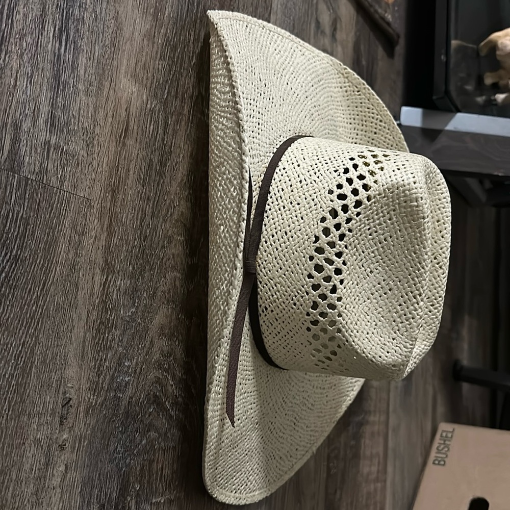 Twister Hats Cowboy Off White 6 3/4 Jute Style Western